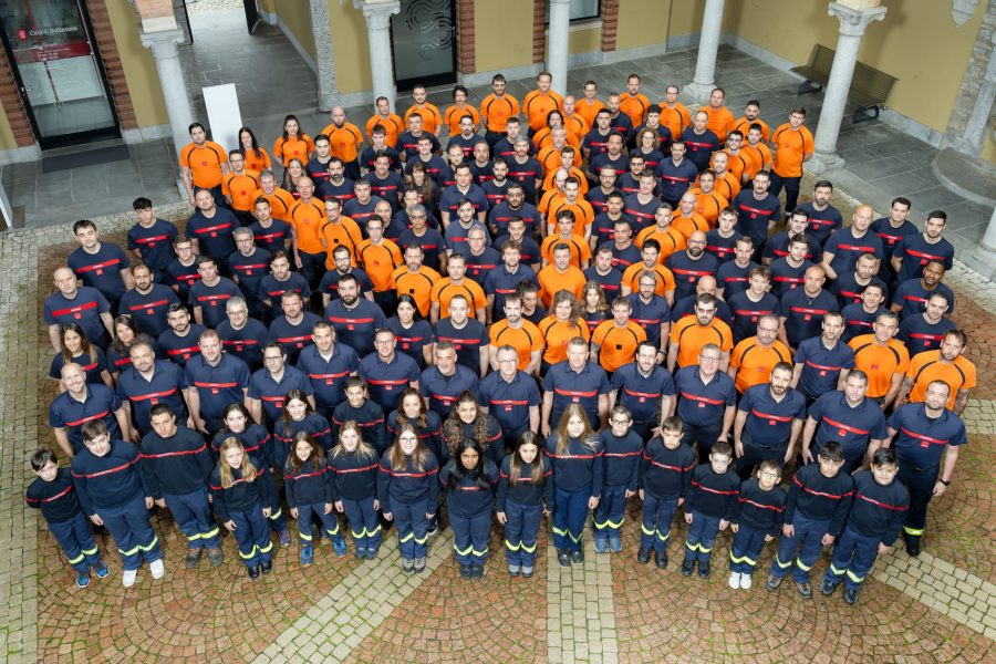 Fotografie ufficiali del Corpo Pompieri